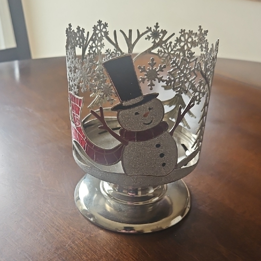 Bath & Body Works Snowman Candle Holder
